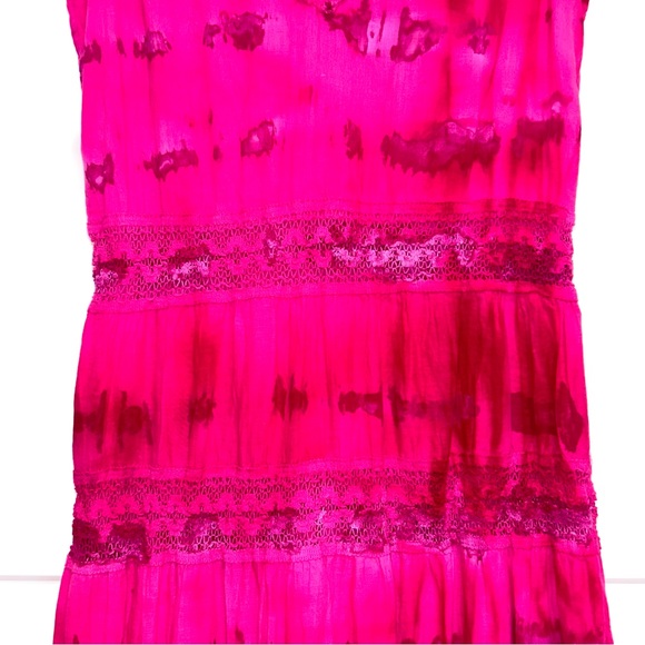Pink Tie Dye Maxi Dress NWOT - Picture 5 of 7